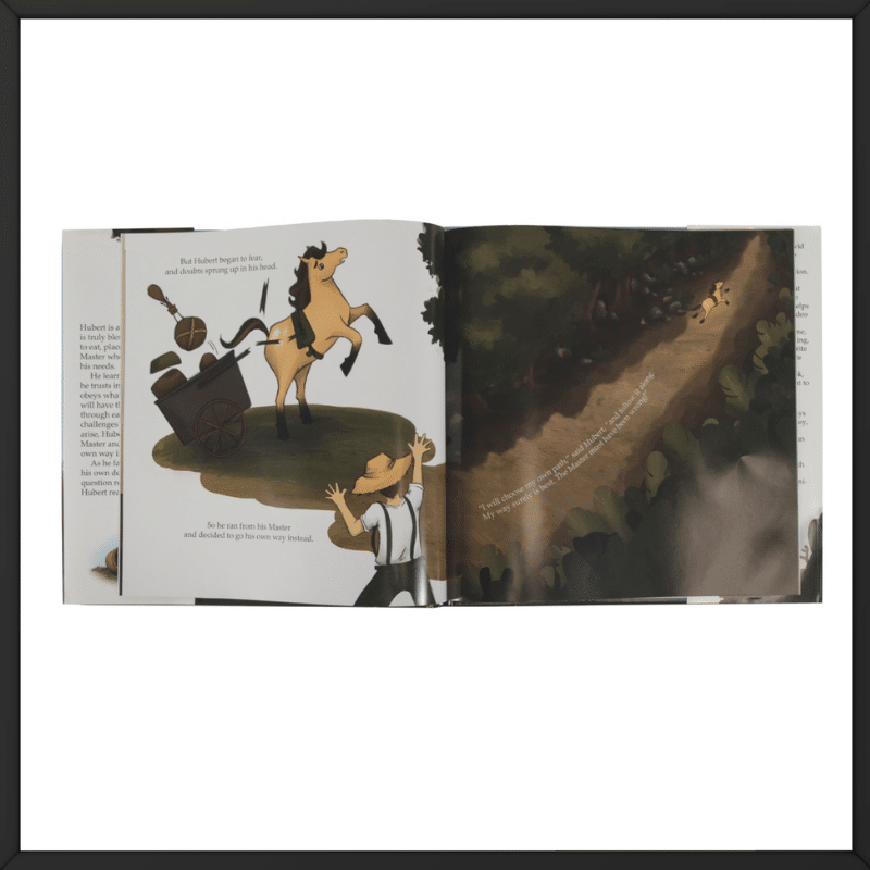 Printed overseas Hubert Knows Best Book inside look