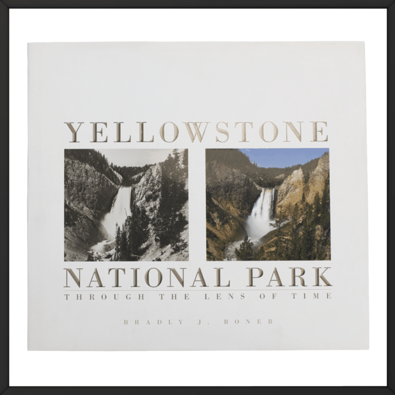 Printed overseas Yellowstone National Park Through the Lens of Time coffee table book outside look