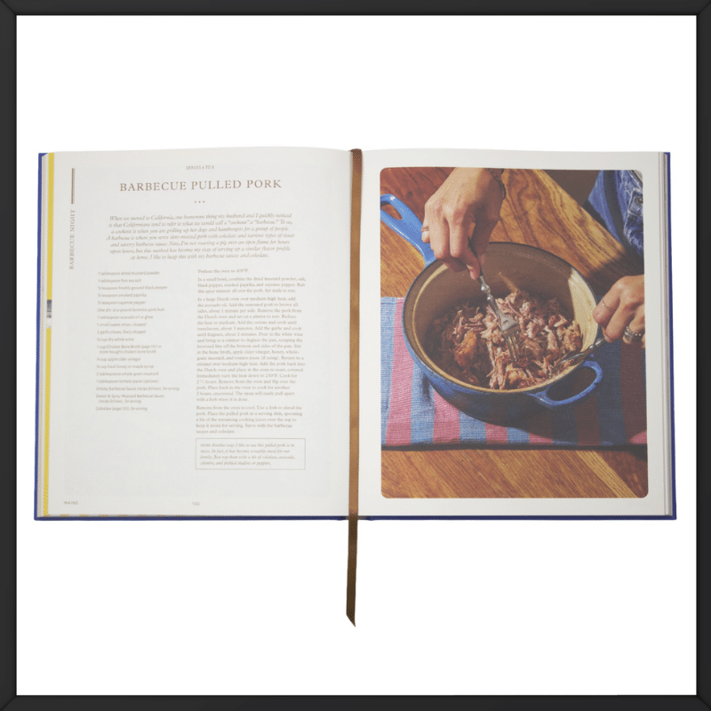 Printed overseas The Way We Eat cookbook inside look