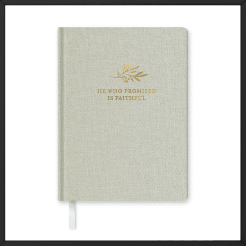 Overseas Printing He Who Promised is Faithful Planner Journal