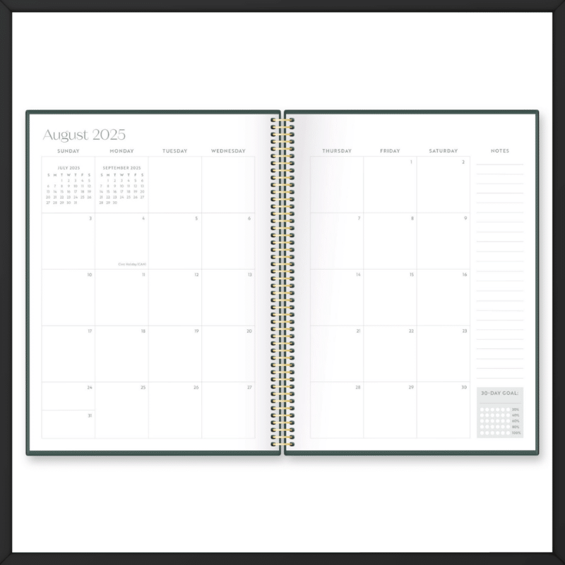 Garden 2026 Praying Always Spiral Planner Outside Look