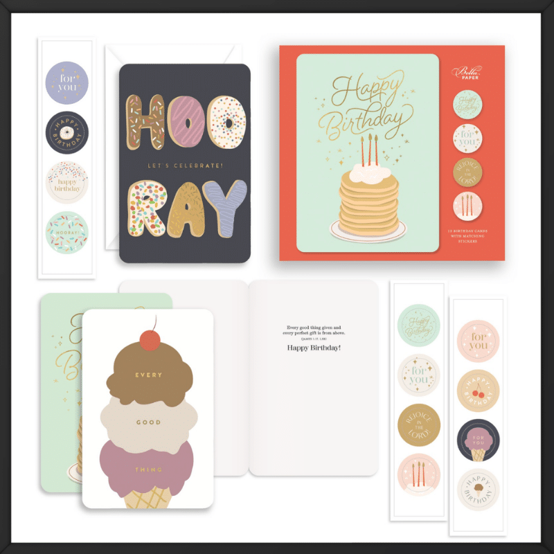 Printed overseas Birthday Cards inside Look