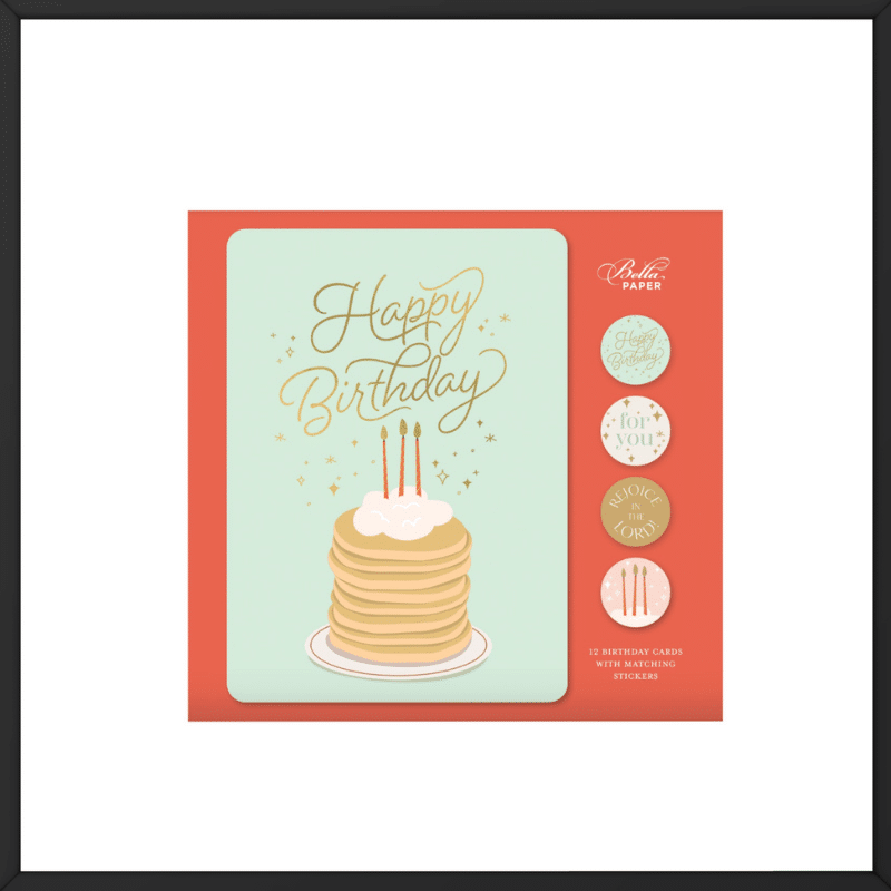 Printed overseas Birthday Cards outside Look