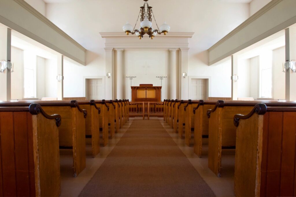 Inside view of a church
