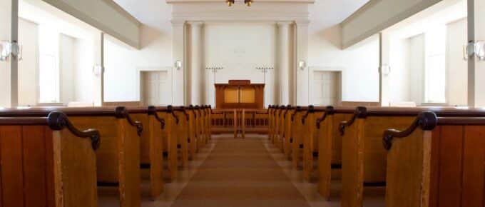 Inside view of a church