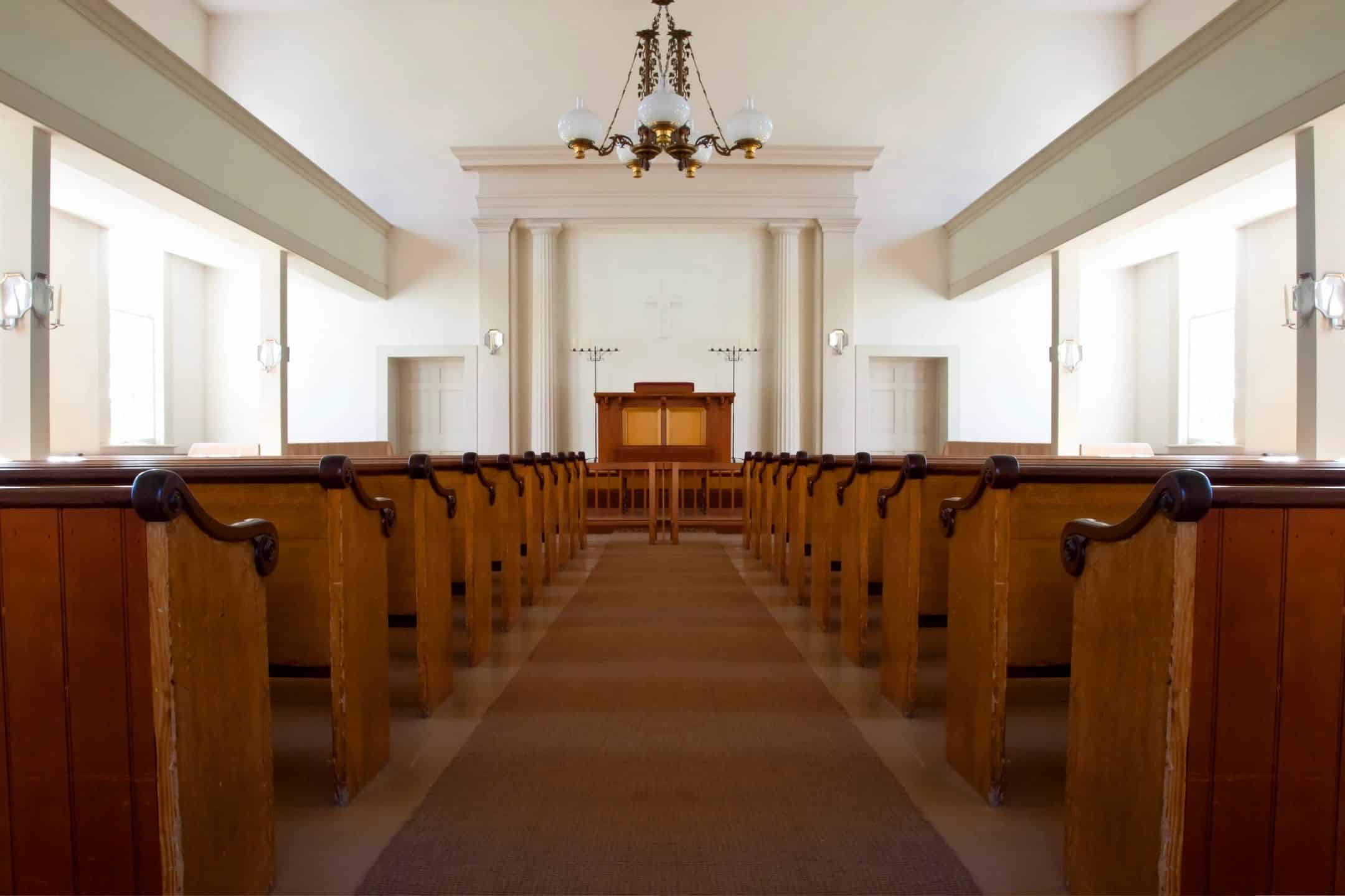 Inside view of a church