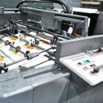 Printing machine in overseas factory.